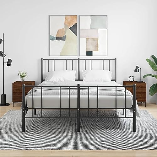 Holamys Nachttische 2er Set, Braun Eichen-Optik, Kommode mit Schubladen, Beistelltisch für Schlafzimmer, Wohnzimmer von Holamys