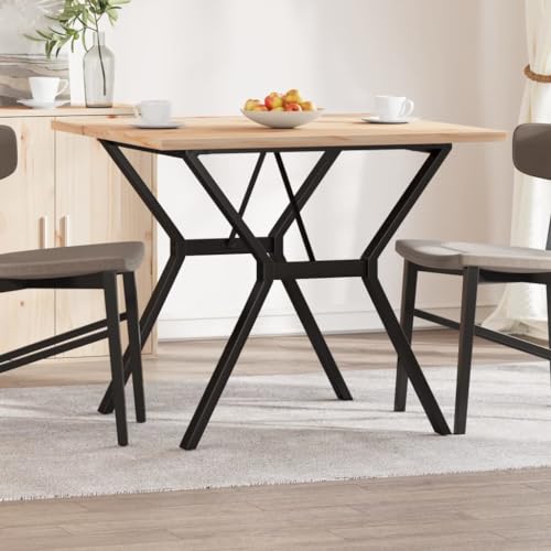 Holamys Robuster Esstisch aus massivem Kiefernholz, 90x90x75,5 cm, mit Y-Gestell aus pulverbeschichtetem Stahl, ideal für gemütliche Mahlzeiten zuhause. Holamys Robuster Esstisch aus massivem Kiefernholz, 90x90x75,5 cm, mit Y-Gestell aus pulverbeschichtetem Stahl, ideal für gemütliche Mahlzeiten zuhause. von Holamys
