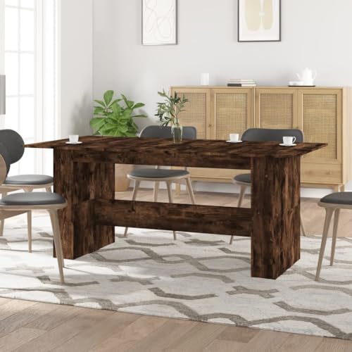 Moderner Esstisch aus Holzwerkstoff, 180x90x76 cm, Räuchereiche, robuster Küchentisch für Esszimmer und Restaurant, vielseitige Anwendung. Moderner Esstisch aus Holzwerkstoff, 180x90x76 cm, Räuchereiche, robuster Küchentisch für Esszimmer und Restaurant, vielseitige Anwendung. von Holamys