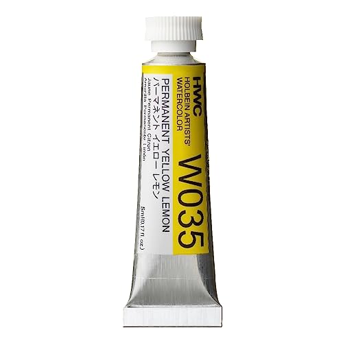 Holbein Aquarell: 5ml Tube PERMANENT gelb Zitrone von Holbein