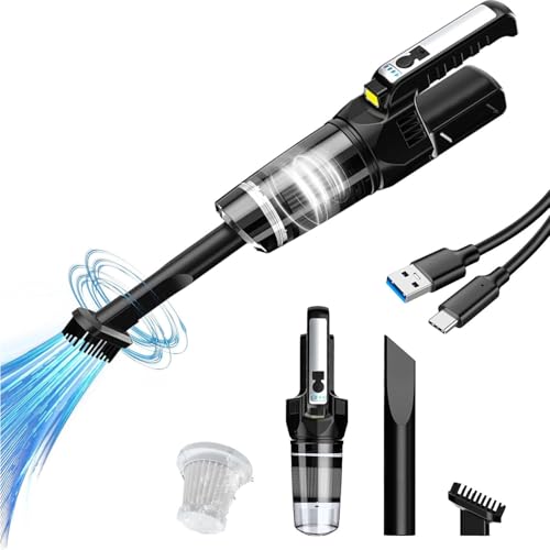 HoldOneLight Autostaubsauger drahtloser Multifunktions-Handstaubsauger tragbarer Autostaubsauger wiederaufladbarer Hochleistungsstaubsauger von HoldOneLight
