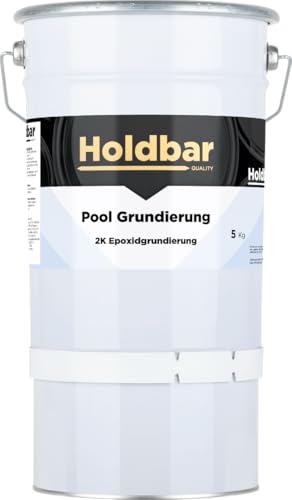 Holdbar Pool Grundierung 5 kg - UV- & chlorbeständig - Glasklare Grundierung für Betonbecken, Fliesen und Stein - Polyurethan Schwimmbadfarbe Holdbar Pool Grundierung 5 kg - UV- & chlorbeständig - Glasklare Grundierung für Betonbecken, Fliesen und Stein - Polyurethan Schwimmbadfarbe von Holdbar