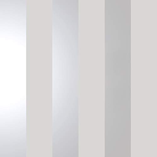 Holden Decor 12760 Dillan Stripe Grey Silver Papiertapete, Grau, Full Roll von Holden Decor