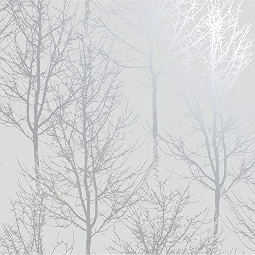 Papiertapete Rhea Trees Grey Silver 90760 Indulgence 10,05 m x 0,53 m von Holden Decor