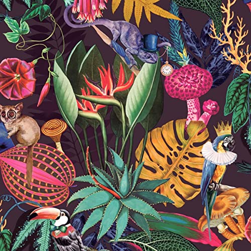 Wonderland Tropical Wallpaper Plum Holden 91192 von Holden Decor