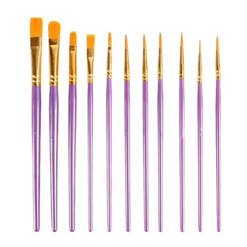 10-teiliges Pinselset aus Nylon für Körper, Gesicht, Aquarell, Acryl und Öl 10-teiliges Pinselset aus Nylon für Körper, Gesicht, Aquarell, Acryl und Öl von Holdes