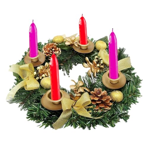 30CM Adventskranz Kerzenhalter Winterkranz Kerze Girlande Kerzenhalter Exquisite Praktische Künstliche Kerzenringe Kränze Festlicher Adventskranz Mittelstück 30CM Adventskranz Kerzenhalter Winterkranz Kerze Girlande Kerzenhalter Exquisite Praktische Künstliche Kerzenringe Kränze Festlicher Adventskranz Mittelstück von Holdes