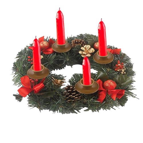 30CM Adventskranz Kerzenhalter Winterkranz Kerze Girlande Kerzenhalter Exquisite Praktische Künstliche Kerzenringe Kränze Festlicher Adventskranz Mittelstück 30CM Adventskranz Kerzenhalter Winterkranz Kerze Girlande Kerzenhalter Exquisite Praktische Künstliche Kerzenringe Kränze Festlicher Adventskranz Mittelstück von Holdes