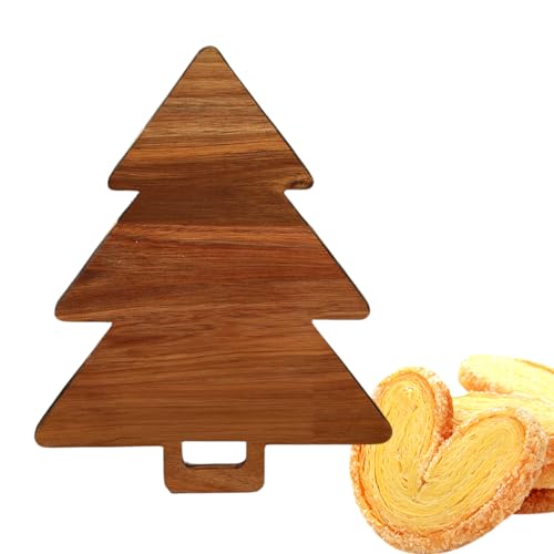 35,5/26,5 cm Weihnachts Serviertablett Aus Holz, Käsebrett, Weihnachtsbaumbrett, Weihnachtsbaum-Servierteller, Tablett Für Snacks, Vorspeisen, Servierplatte, Dessert-Servierplatte von Holdes