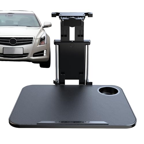 Holdes Auto-Schreibtisch für Kinderrücksitz, verstellbare Höhe, Auto-Tablett für Beifahrersitz, Auto-Tablett für Beifahrersitz, Auto-Rücksitz-Tisch mit Handyhalterung, Lebensmitteltablett für Auto von Holdes