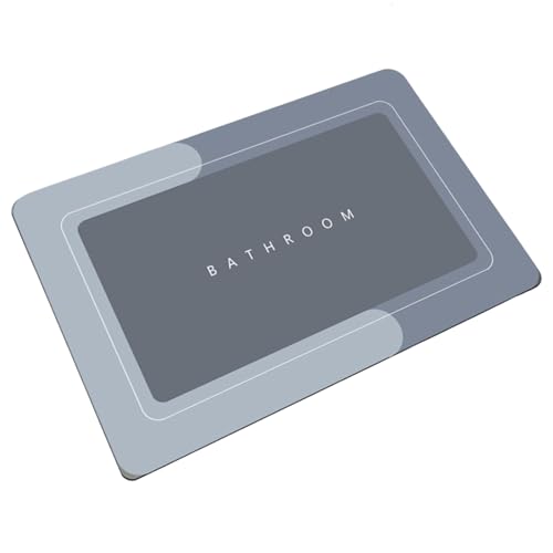 Holdes Badezimmer-Fußmatten, 40,6 x 61 cm, schnell trocknend, rutschfeste Fußmatte, super saugfähig, Küchenteppich für Eingang, Zuhause, Wohnzimmer Holdes Badezimmer-Fußmatten, 40,6 x 61 cm, schnell trocknend, rutschfeste Fußmatte, super saugfähig, Küchenteppich für Eingang, Zuhause, Wohnzimmer von Holdes