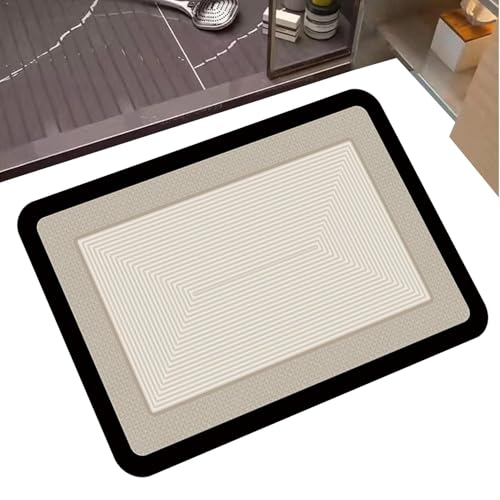Holdes Badezimmermatte, rutschfester Badteppich, 40,6 x 61 cm, saugfähig, Badteppich, schnell trocknend, Badvorleger für Dusche Holdes Badezimmermatte, rutschfester Badteppich, 40,6 x 61 cm, saugfähig, Badteppich, schnell trocknend, Badvorleger für Dusche von Holdes