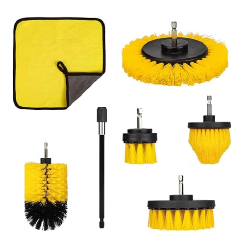 Holdes Bohrschrubber Bürsten-Set – 7-teiliges Power-Schrubber Reinigungsbürste | Power Scrubber Bürste mit verlängerter langer Befestigung für Fugenmörtel, Fliesen, Waschbecken, Badewanne, Bad, Küche Holdes Bohrschrubber Bürsten-Set – 7-teiliges Power-Schrubber Reinigungsbürste | Power Scrubber Bürste mit verlängerter langer Befestigung für Fugenmörtel, Fliesen, Waschbecken, Badewanne, Bad, Küche von Holdes