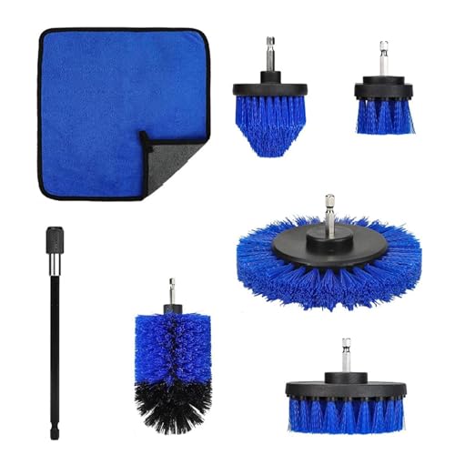 Holdes Bohrschrubber Bürsten-Set – 7-teiliges Power-Schrubber Reinigungsbürste | Power Scrubber Bürste mit verlängerter langer Befestigung für Fugenmörtel, Fliesen, Waschbecken, Badewanne, Bad, Küche Holdes Bohrschrubber Bürsten-Set – 7-teiliges Power-Schrubber Reinigungsbürste | Power Scrubber Bürste mit verlängerter langer Befestigung für Fugenmörtel, Fliesen, Waschbecken, Badewanne, Bad, Küche von Holdes