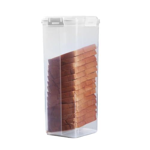 Holdes Brotbehälter – Transparenter Brotbehälter mit luftdichtem Deckel, Sandwich-Brotspender für Küchentheke, Kastenaufbewahrung für Sandwichbrot, geschnittenes Brot Holdes Brotbehälter – Transparenter Brotbehälter mit luftdichtem Deckel, Sandwich-Brotspender für Küchentheke, Kastenaufbewahrung für Sandwichbrot, geschnittenes Brot von Holdes