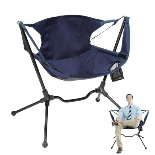 Holdes Camping-Schaukelstuhl – Faltbarer Schaukelstuhl Hängemattenstühle mit Tragetasche – strapazierfähiger tragbarer Schaukelstuhl für Terrasse, Picknick von Holdes