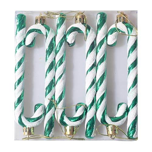 Holdes Candy Cane Weihnachtsdekoration – Christbaum-Ornament für Weihnachtsbaum, Kunsthandwerk mit Zuckerstangen als Dekoration für Partyzubehör von Holdes