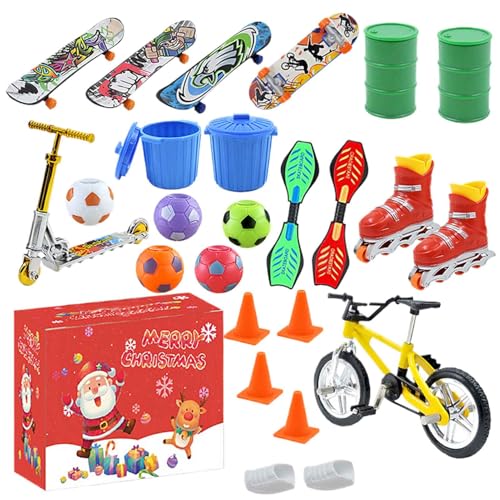 Holdes Christmas Countdown Kalender,24 Finger Skateboard Spielzeug Countdown Kalender | Kreative Entspannung Fingerspiel Spaß für Erwachsene Jugendliche Kinder Freunde - Eltern Kind Interaktion Holdes Christmas Countdown Kalender,24 Finger Skateboard Spielzeug Countdown Kalender | Kreative Entspannung Fingerspiel Spaß für Erwachsene Jugendliche Kinder Freunde - Eltern Kind Interaktion von Holdes