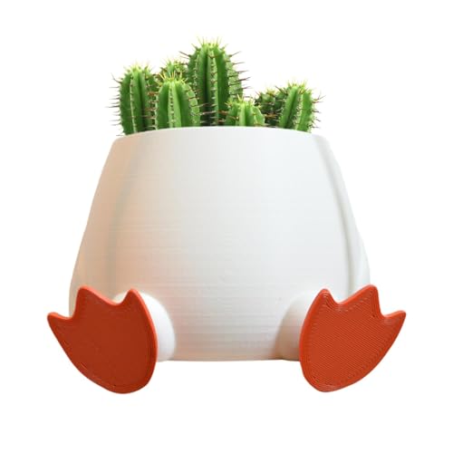 Holdes Enten-Pflanzgefäß für Zimmerpflanzen, Enten-Pflanzgefäß, Blumentopf, Blumenvase, Entenpflanzentopf, Statue für Heimdekorationen von Holdes