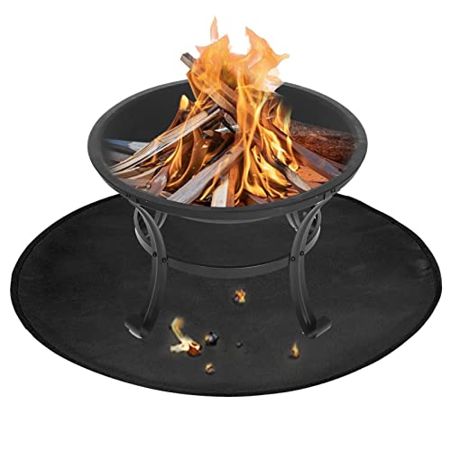 Holdes Feuerschalenmatten für unter der Feuerstelle, Grillmatte für den Außenbereich, rund für unter Feuerstelle, effektiver feuerfester Outdoor-Teppich, Feuerstelle, Deckschutz für Holzkohlegrills Holdes Feuerschalenmatten für unter der Feuerstelle, Grillmatte für den Außenbereich, rund für unter Feuerstelle, effektiver feuerfester Outdoor-Teppich, Feuerstelle, Deckschutz für Holzkohlegrills von Holdes