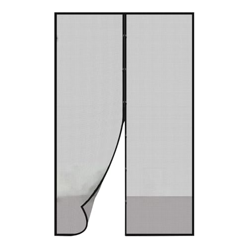 Holdes Fliegengitter mit Magnetverschluss, kinderfreundlicher Bildschirm, Türmagnet, 100 x 200 cm, für einfachen Ein- und Ausstieg von Holdes
