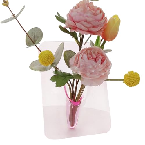 Holdes Fotorahmenvase, Acryl-Blumenvase, transparente Blumenvase, moderne ästhetische Vase, kleine Vase für Hochzeit, Tisch, Bücherregal, Wohnzimmer von Holdes