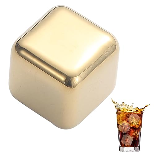 Holdes Geruchlose Whiskey-Eiswürfel, Edelstahl, Kühlsteine für Männer, Vater, Ehemann, Whiskey-Steine, Weinkühler-Würfel Holdes Geruchlose Whiskey-Eiswürfel, Edelstahl, Kühlsteine für Männer, Vater, Ehemann, Whiskey-Steine, Weinkühler-Würfel von Holdes