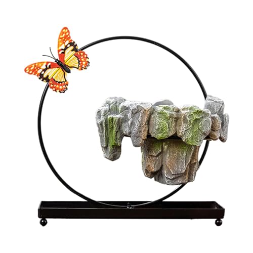 Holdes Hängender Eisentopf | Bonsai-Bäume Pflanzgefäß, einzigartige Schreibtisch-Dekoration für Innen- und Außenpflanzen, Kettenkorb und Pflanzenzüchter für Zubehör von Holdes