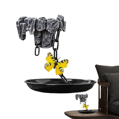 Holdes Hängender Übertopf aus Eisen | Bonsai-Bäume Pflanztopf | Kettenkorb und Pflanzenzüchter für Pflanzenzüchter, Desktop-Ornament-Blumentopf für Zubehör Holdes Hängender Übertopf aus Eisen | Bonsai-Bäume Pflanztopf | Kettenkorb und Pflanzenzüchter für Pflanzenzüchter, Desktop-Ornament-Blumentopf für Zubehör von Holdes
