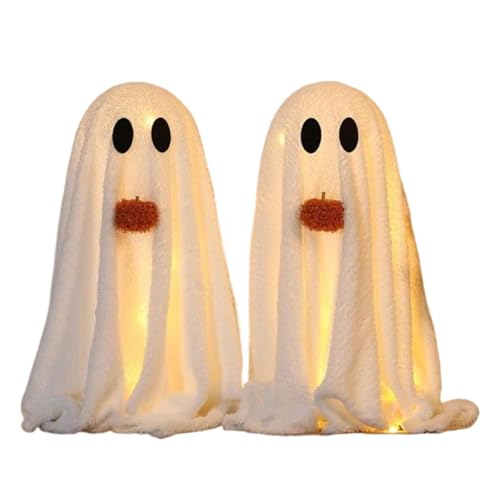 Holdes Halloween Deko - Leuchtende -Deko für Zuhause - 2-teilige Halloween Tischdekoration für Indoor Outdoor Wohnbereich & Garten von Holdes