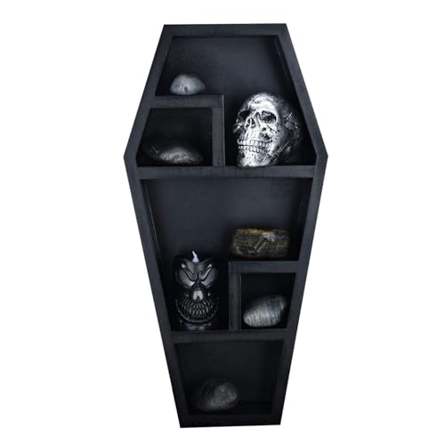 Holdes Halloween-Sargregal, Sarg-Wandregal,Halloween-Sarg-Aufbewahrungsregal - Sarg-Schweberegal, kreatives Sarg-Bücherregal, großes dekoratives Sargregal Holdes Halloween-Sargregal, Sarg-Wandregal,Halloween-Sarg-Aufbewahrungsregal - Sarg-Schweberegal, kreatives Sarg-Bücherregal, großes dekoratives Sargregal von Holdes