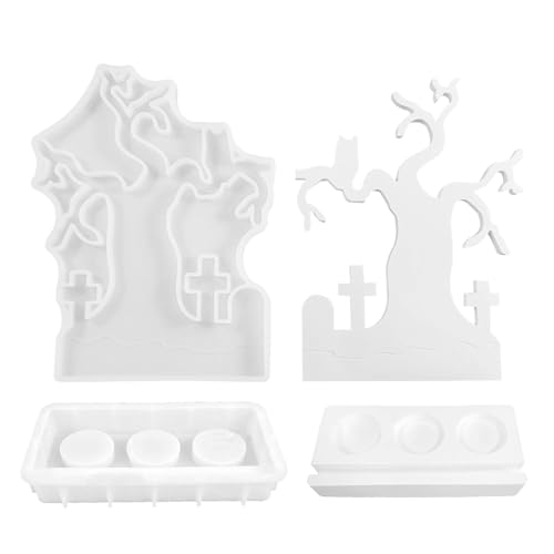 Holdes Halter-Form | Halloween-Harz-Epoxid-Kerzenhalter-Gussformen – Kerzenhalter-Harzform, Kerzenhalter-Basis, Silikonform für Kerzenhalter von Holdes