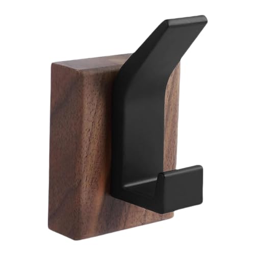 Holdes Handtuchhaken aus Holz, Walnussholz, Wandhalterung, Kleiderhaken, robuster Jackenaufhänger für Handtücher, Rucksäcke, Geldbörsen, Kleidung, Hüte, Schlüssel von Holdes