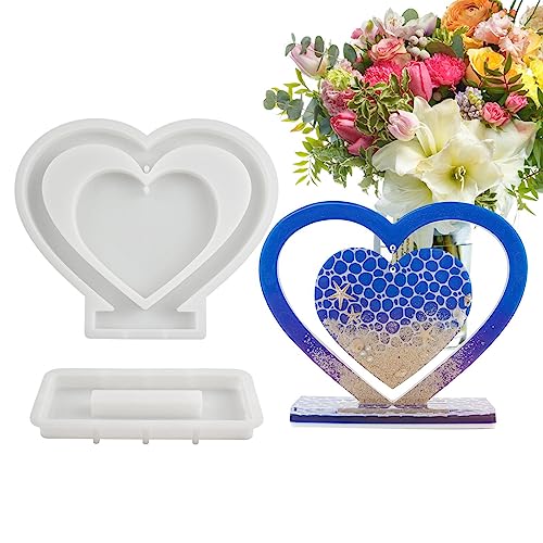 Holdes Harz-Formen für Fotorahmen, wiederverwendbare Fotorahmen, Harzform für Valentinstag, wiederverwendbare Silikonformen, Epoxidharzguss von Holdes