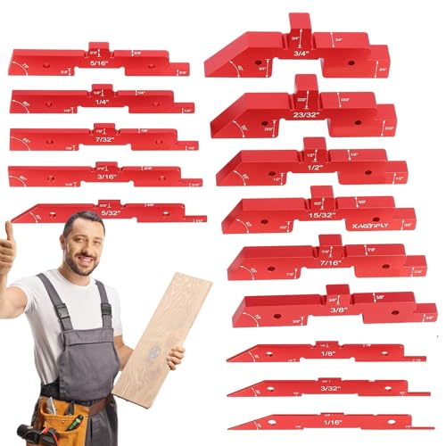 Holdes Höhenmesser-Blöcke – Einstellbare Präzisions-Holzbearbeitungswerkzeuge | Messung von Höhe Tiefe Winkellehre Holzbearbeitung Messwerkzeuge Setup Blöcke Gauge Holdes Höhenmesser-Blöcke – Einstellbare Präzisions-Holzbearbeitungswerkzeuge | Messung von Höhe Tiefe Winkellehre Holzbearbeitung Messwerkzeuge Setup Blöcke Gauge von Holdes