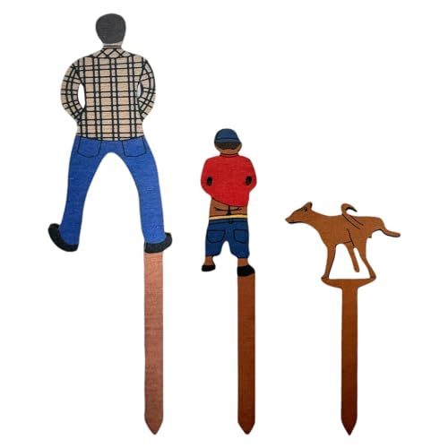 Holdes Holz-Pflanzgefäß-Schilder, Gartenstecker für Topfpflanzen, Vater, Sohn, Hund, Blumentopf- -Marker, Outdoor-Terrassenzubehör Holdes Holz-Pflanzgefäß-Schilder, Gartenstecker für Topfpflanzen, Vater, Sohn, Hund, Blumentopf- -Marker, Outdoor-Terrassenzubehör von Holdes
