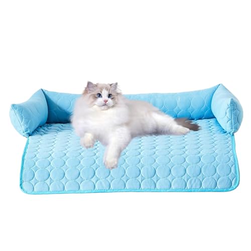 Holdes Hundebettmatte Für Couch, Kühlende Schlafunterlage für Autositz, Bissfeste Tierzubehör Mit Rutschfester Liegefläche Für Alle Größen von Holdes