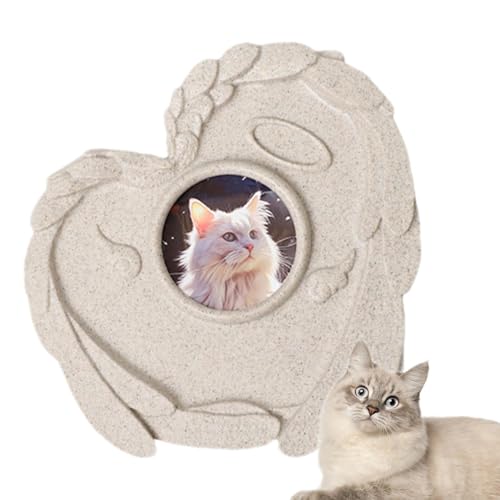 Holdes Hundegrabstein – Garten Gedenkstein – Harz Hund Grabstein mit Bilderrahmen für verlorene geliebte Haustiere, Hund, Katze von Holdes