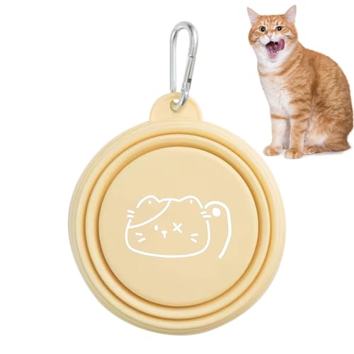Holdes Hundenäpfe | Reisenäpfe für Haustiere, tragbar für Hunde, zum Füttern und Bewässern von Katzen und Hunden, mit Karabiner für Spaziergänge, Camping, Wandern von Holdes