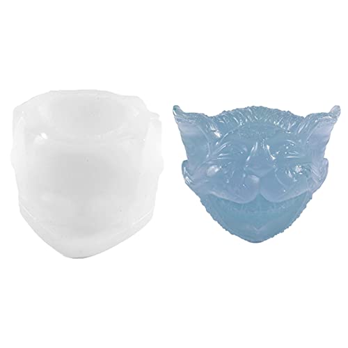 Holdes Katzenkopf-Harzform, Aromatherapie- , Epoxidharz, Gießseife, Halloween, handgefertigte Kegelkerzenherstellung, Silikonform für Kerzenherstellung, Fondantkuchen Holdes Katzenkopf-Harzform, Aromatherapie- , Epoxidharz, Gießseife, Halloween, handgefertigte Kegelkerzenherstellung, Silikonform für Kerzenherstellung, Fondantkuchen von Holdes