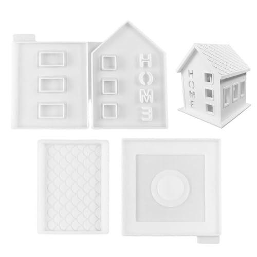 Holdes Kerzenhalter-Form | Hausform für Gips – Kerzenhalter-Form, Gipsform, Gipsform, Harzgussform für Heimdekoration von Holdes