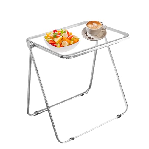 Holdes Klappbarer Tisch, Couchtisch/Esszimmerstuhl, zusammenklappbar | Picknicktisch, Außen-Innenbereich, tragbarer Nutztisch für Balkon, Wohnzimmer, Schlafzimmer von Holdes