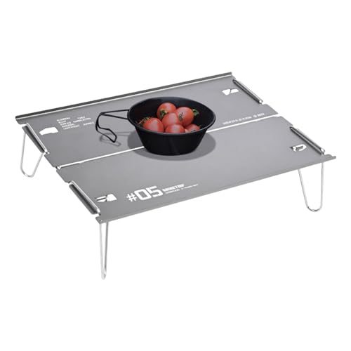 Holdes Klappschreibtisch – tragbarer Aluminiumschreibtisch für Camping, drinnen und draußen, leicht, tragbar, Aluminium-Esstisch für Outdoor, Picknick, Grillen, Kochen, Festival Holdes Klappschreibtisch – tragbarer Aluminiumschreibtisch für Camping, drinnen und draußen, leicht, tragbar, Aluminium-Esstisch für Outdoor, Picknick, Grillen, Kochen, Festival von Holdes