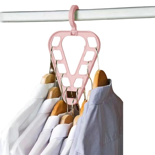 Holdes Kleiderbügel, platzsparend, 9-Loch-Kleiderbügel, platzsparend, strapazierfähig, Kleiderständer, Schrank-Organizer für Hosen, Hemden, Kleider von Holdes