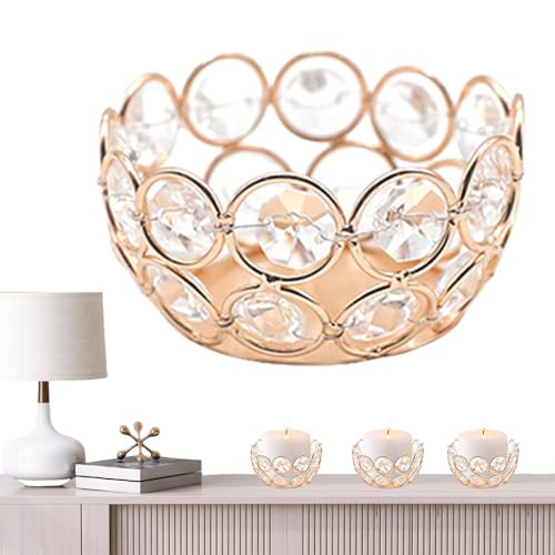 Holdes Kristallschale Kerzenhalter | Kristallschale Kerzenständer für | Eleganter Wohnzimmer-Kerzenständer, Mehrzweck-Kerzenhalter für Schlafzimmer Holdes Kristallschale Kerzenhalter | Kristallschale Kerzenständer für | Eleganter Wohnzimmer-Kerzenständer, Mehrzweck-Kerzenhalter für Schlafzimmer von Holdes