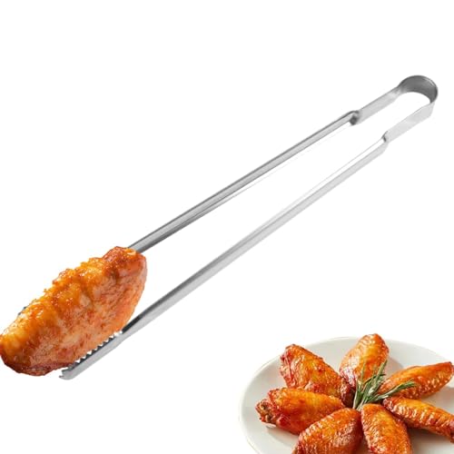 Holdes Küchenzange | Lange Küchenzange aus Edelstahl – Essiggurken, Obst, Kuchen, Brot, Greifer, gebratenes Steak, Grillklemme für Grill, Cafeteria, Picknick Holdes Küchenzange | Lange Küchenzange aus Edelstahl – Essiggurken, Obst, Kuchen, Brot, Greifer, gebratenes Steak, Grillklemme für Grill, Cafeteria, Picknick von Holdes