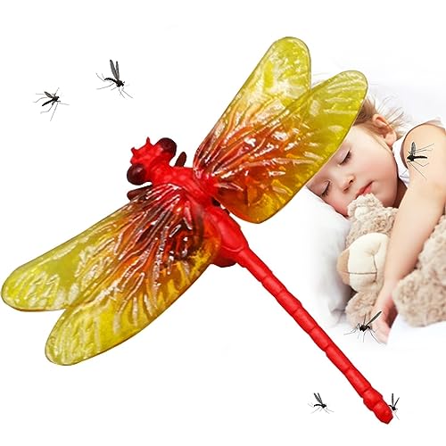 Holdes Libellenmodell - Realistische Minifigurenkunst | Realistische Libellen-Figur, Libellen-Ornament, PVC-Simulation, Libellen-Tiermodell für Gartenfarm im Freien von Holdes