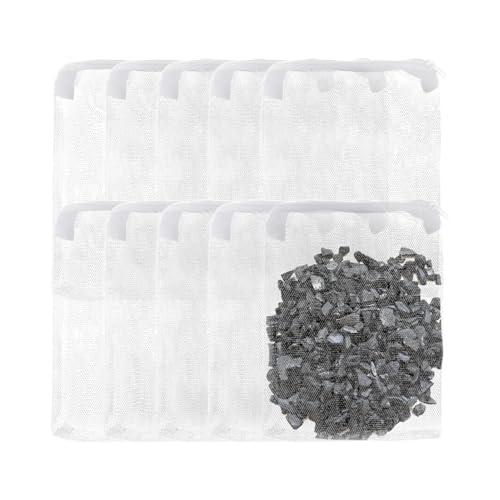 Holdes Netz-Filterbeutel mit Reißverschluss, wiederverwendbare Netzfiltertasche mit Reißverschluss für Aquarium, Fischglas Holdes Netz-Filterbeutel mit Reißverschluss, wiederverwendbare Netzfiltertasche mit Reißverschluss für Aquarium, Fischglas von Holdes