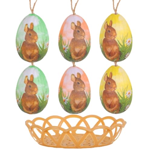 Holdes Ostereier-Ornamente | Niedliche Ostereier mit Seil – Ostereier mit Korb, bunte Schaumstoff-Ostereier, Ostereier Ornamente für Ostern, Heimdekorationen Holdes Ostereier-Ornamente | Niedliche Ostereier mit Seil – Ostereier mit Korb, bunte Schaumstoff-Ostereier, Ostereier Ornamente für Ostern, Heimdekorationen von Holdes