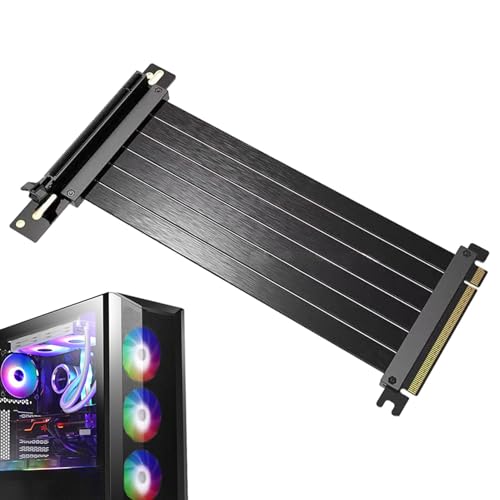 Holdes PCIE 4.0 Riser PCIE Montagekabel | Flexibles Montagekabel PCIE Verlängerungskabel - Rechtwinklige Grafikkartenverlängerung, GPU-Montagekabel für GPU der Generation 3.0, Reparatur von Holdes